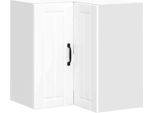 Vidaxl Pensile Angolare Da Cucina Lucca Bianco In Legno