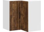 Vidaxl Parete Attrezzata Ad Angolo Lucca In Legno Rovere Fumé