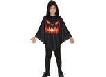 Halloween Zucca Poncho Costume Con Cappuccio Bambini Spaventoso Fantasma Travestimento Spaventoso Costume Bambini Enfant Cool Halloween Poncho Costume, Taglia: 128/134 Colore: Nero