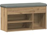 Vidaxl Panca Per Scarpe In Rovere Artigianale 82X32X45,5 Cm Materiale A Base Di Legno