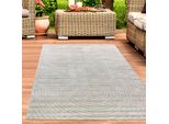 Tappeto Moderno Per Esterni Resistente Alle Intemperie Terrazza Balcone Stile Boho Alta Qualità Facile Da Pulire Beige Dimensioni - 140 X 200 Cm
