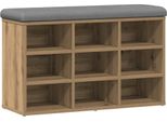 Vidaxl Panca Per Scarpe Artisan Oak 82X32X50 Cm Materiale A Base Di Legno