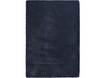 Vidaxl Tappeto Shaggy A Pelo Alto Navarra Blu Navy 120X170 Cm Poliestere
