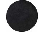 Vidaxl Tappeto Shaggy A Pelo Alto Navarra Nero 240X240 Cm Poliestere