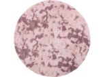 Vidaxl Tappeto Shaggy A Pelo Alto Navarra Rosa Antico 160X160 Cm Poliestere