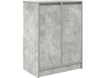 Vidaxl Scarpiera Grigio Cemento 57X34X76 Cm Materiale Legno