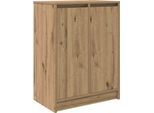 Vidaxl Scarpiera In Rovere Artigianale 57X34X76 Cm Materiale A Base Di Legno
