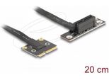 Delock Adapter Mini Pcie Stecker Zu 3.0 X1 Buchse 90° Gewinkelt Mit Kabel 20 (81504)