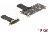 Delock Adapter Pcie 3.0 X4 Stecker 90° Gewinkelt Zu M.2 Key M Buchse Mit Kabel 10 (81502)