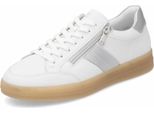 Remonte Sneaker Bassa Donna Bianco Argento Pelle Liscia Taglia: 41