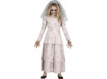 Velo Da Fantasma Per Halloween Per Bambini Fantasma Matrimonio Festa Spettrale Avventura Horror Notte, Taglia: 140/146 Colore: Bianco