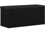 Vidaxl Panca Portaoggetti Con Porta Look Rovere Nero 102 X 42 X 45 Cm