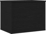 Vidaxl Scatola Portaoggetti Look Rovere Nero 60 X 42 X 46 Cm