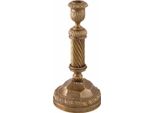 Casa Padrino Portacandele Barocco In Ottone Vintage H. 25 Cm - Accessori Per La Decorazione Barocca