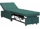 Vidaxl Divano Letto 50 Cm Verde Scuro Compensato