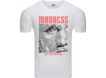 T-Shirt Da Uomo Diarbo Con Stampa Pazza Bianca Taglia Xxxl