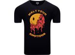 Diarbo Maglietta Da Uomo Con Stampa Divertente Melting Emotions Nero Taglia Xl