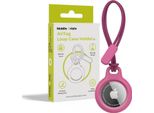 Cover Protettiva / Portachiavi Per Apple Airtag, Mobile Origin Airtag Loop Case A1 Per Apple Airtag, Rosa