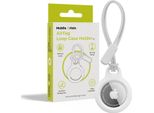 Cover Protettiva / Portachiavi Per Apple Airtag, Mobile Origin Airtag Loop Case A1 Per Apple Airtag, Bianco
