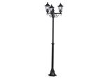 Eglo 22145 Laterna 4 E27 Lampada Da Terra Per Esterni Ø550Mm Nero IP44