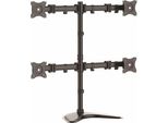Startech.Com Armbarquad Supporto Da Tavolo Per Tv A Schermo Piatto 68,6 Cm (27") Nero Scrivania"