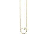 Cai Collana In Argento Sterling 925/- 39+5 Cm Zirconi Gialli 273250114-44