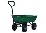 Vidaxl Carrello Ribaltabile Da Giardino 300 Kg 75 L Verde