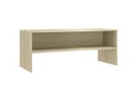 Mobile Tv Vidaxl Rovere Sonoma 100X40X40 Cm Materiale A Base Di Legno