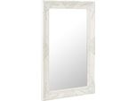 Vidaxl Specchio Da Parete In Stile Barocco 50X80 Cm Bianco