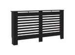 Vidaxl Rivestimento Per Radiatori Nero 152X19X81,5 Cm Mdf