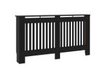 Vidaxl Rivestimento Per Radiatori Nero 152X19X81,5 Cm Mdf
