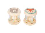 Piccolo Piede Baby Sonaglio Pastello Con Palline Set Da 2