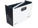 Rapesco 1624 Cartella A Scomparti Supafile Plus, Din A4+, 13 Scomparti, Bianco