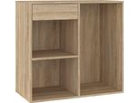 Mobiletto In Rovere Sonoma 80X40X75 Cm Materiale A Base Di Legno