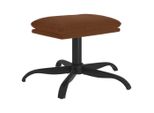 Sgabello Marrone 60X60X36 Cm In Tessuto Microfibra