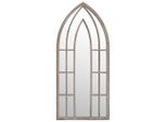 Vidaxl Specchio Da Giardino Sabbia 100X45 Cm Ferro