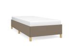 Vidaxl Struttura Letto Senza Materasso Taupe 90X200 Cm Tessuto