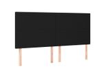 Vidaxl Testiere 4 Pezzi Nero 100X5X78/88 Cm Tessuto