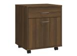 Vidaxl Armadio Rotante Marrone Effetto Quercia 45X38X54 Cm Materiale A Base Di Legno