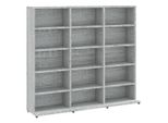 Porta Cd Grigio Sonoma 102X23X89,5 Cm Materiale A Base Di Legno