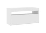 Mobile Tv Con Luci Led Bianco Lucido 75X35X40 Cm
