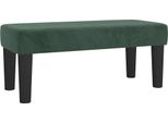 Vidaxl Panca Verde Scuro 70X30X30 Cm In Velluto