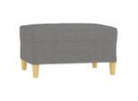 Sgabello In Tessuto Grigio Scuro 70X55X41 Cm