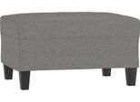 Sgabello In Tessuto Grigio Scuro 70X55X41 Cm