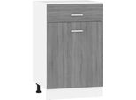 Base Con Cassetto Grey Sonoma 50X46X81,5 Cm