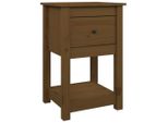 Vidaxl Comodino Marrone Miele 40X35X61,5 Cm In Legno Di Pino Massiccio