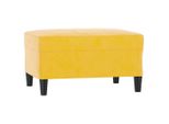 Sgabello Giallo 70X55X41 Cm In Velluto