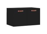 Vidaxl Armadio A Muro Nero 60X36,5X35 Cm Materiale A Base Di Legno