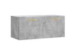 Vidaxl Armadio A Muro Grigio Cemento 80X36,5X35 Cm Materiale Legno