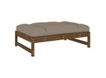 Sgabello Da Giardino Marrone Miele 120X80 Cm In Legno Massiccio Di Pino